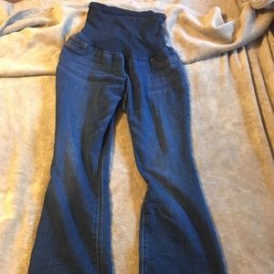 Indigo Blue Full Panel Maternity Jeans Size Large